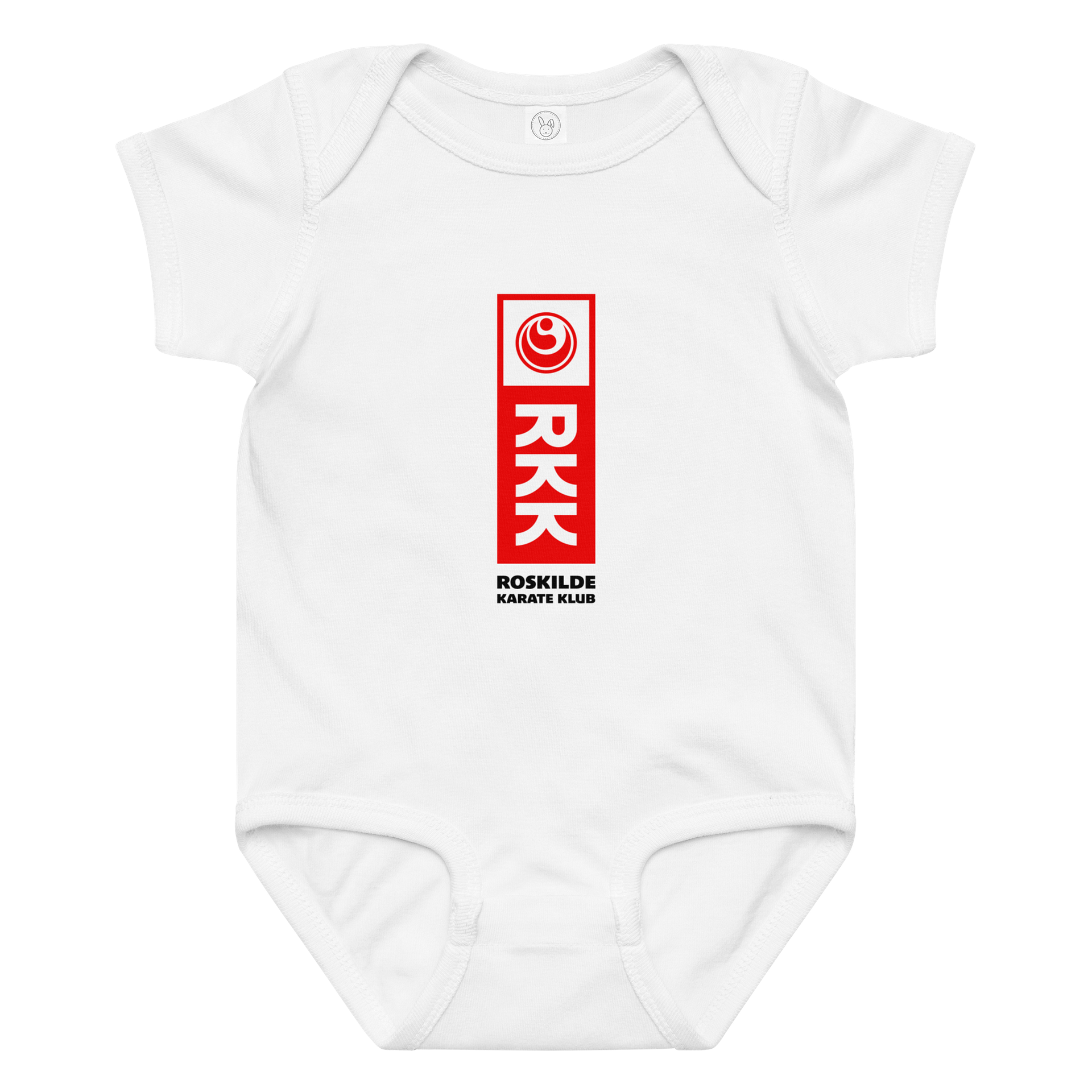 White Baby Jersey Bodysuit, 100% Cotton product image (1)