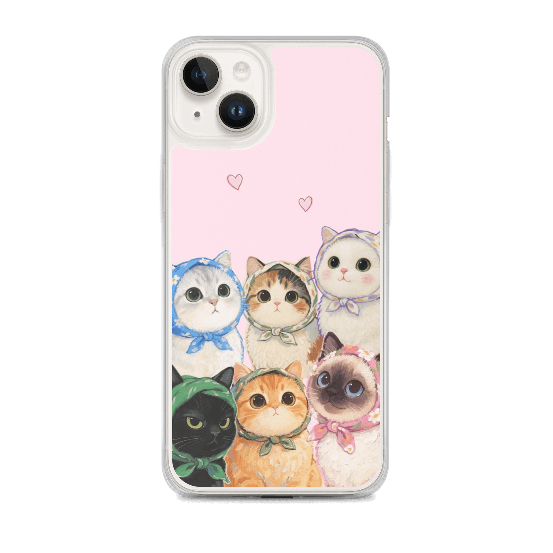 cat in bonnets - MagSafe® Clear Case for iPhone® product image (1)