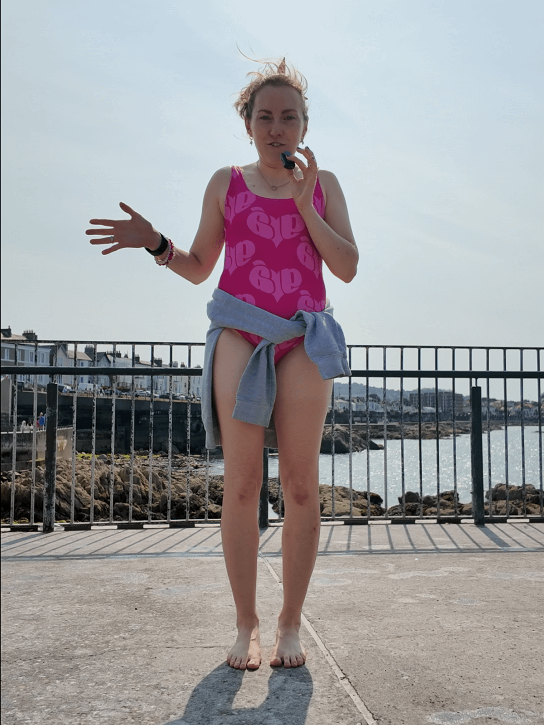 Grá Meaning Love 🩷 Sea Safety Swimsuit in Irish / Gaeilge product image (2)