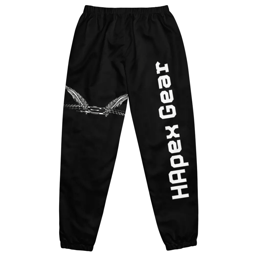 Unisex Track Pants - Black - White HApex Gear White Logo product image (10)