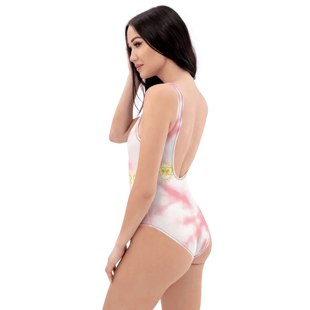 Sol Weird Graphic One-Piece (Pink Tie-Dye) product image (7)