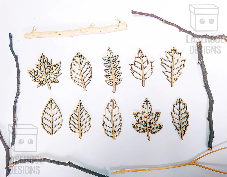Leaves Cut Outs - Laser Cut Files product image (2)