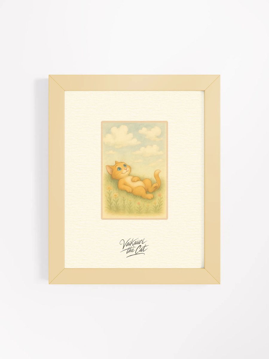 Vaikauri Cat Framed Matte Artprint product image (7)