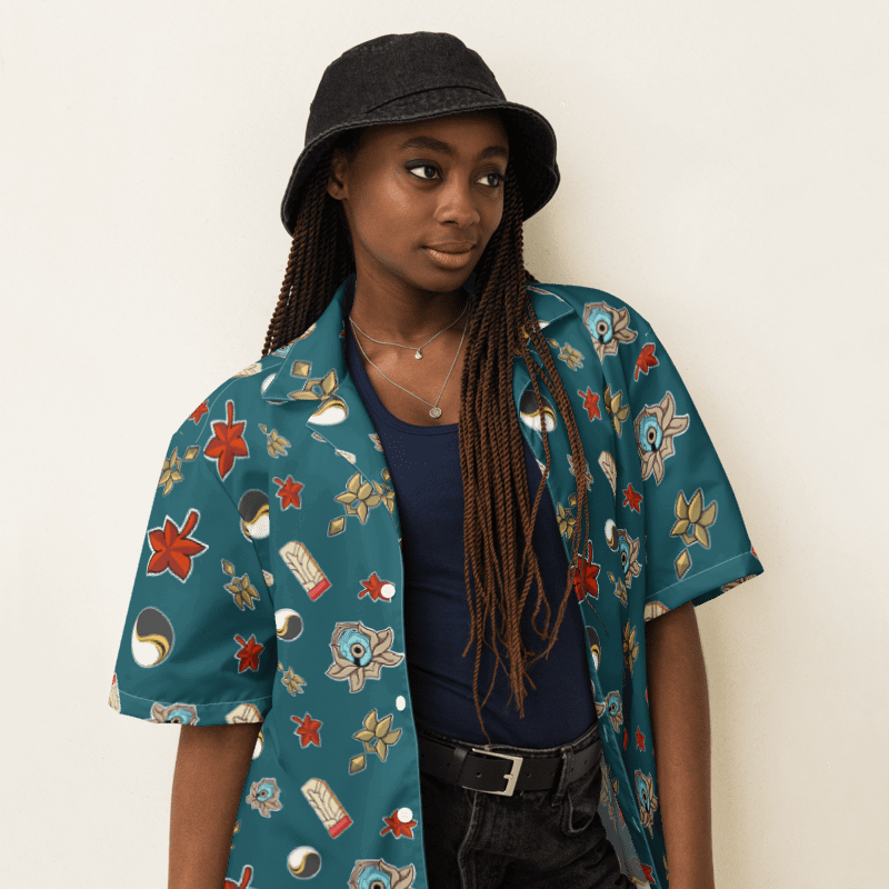Dan Heng Pattern Button Down Shirt product image (3)
