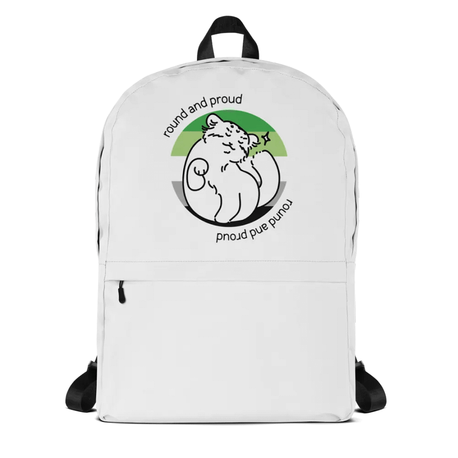 Round and Proud Manul Aromantic Version - Backpack product image (1)