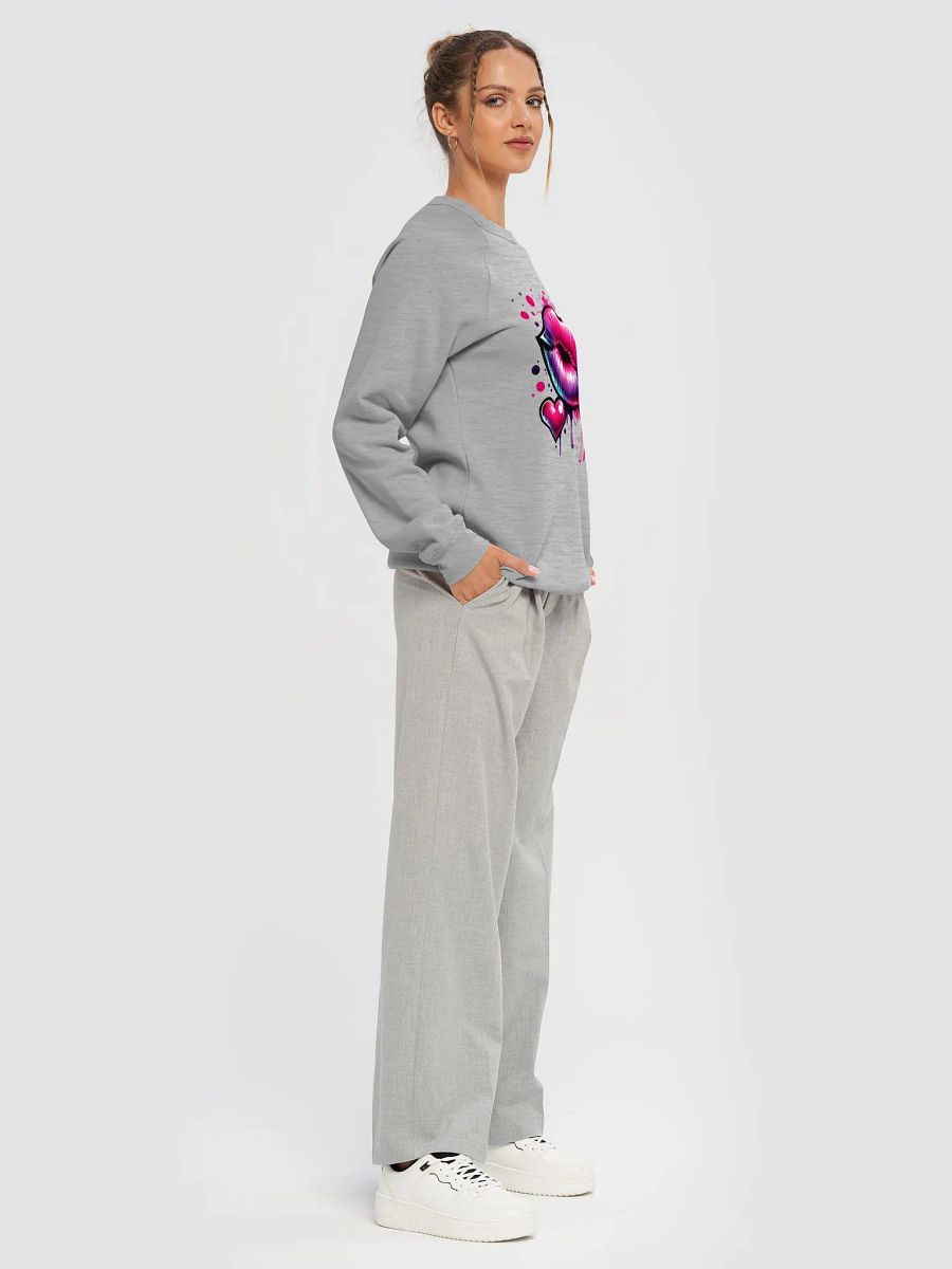 Glossy Lips and Cherry Heart Raglan Sweatshirt product image (18)