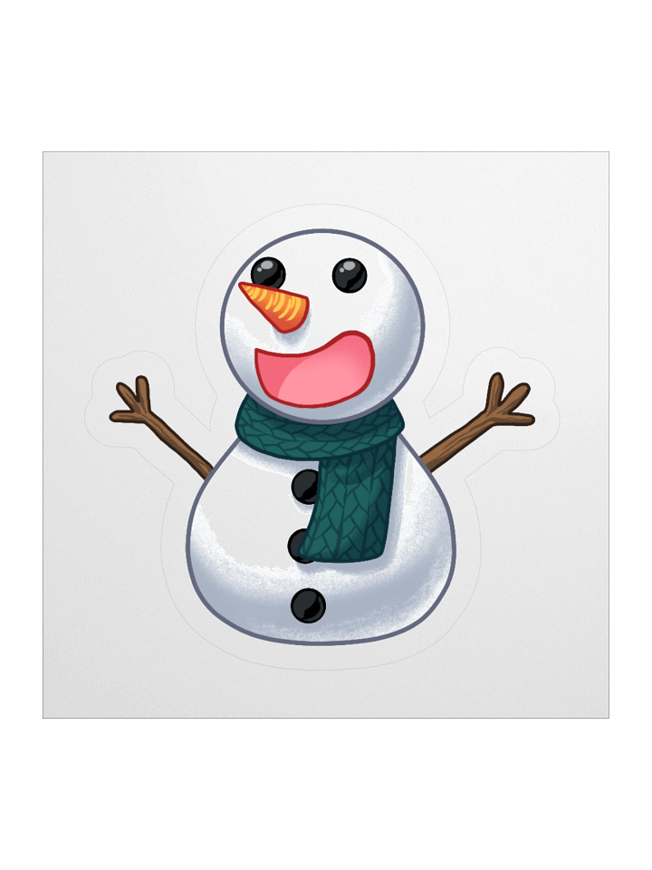 Happy Snowman Sticker product image (3)