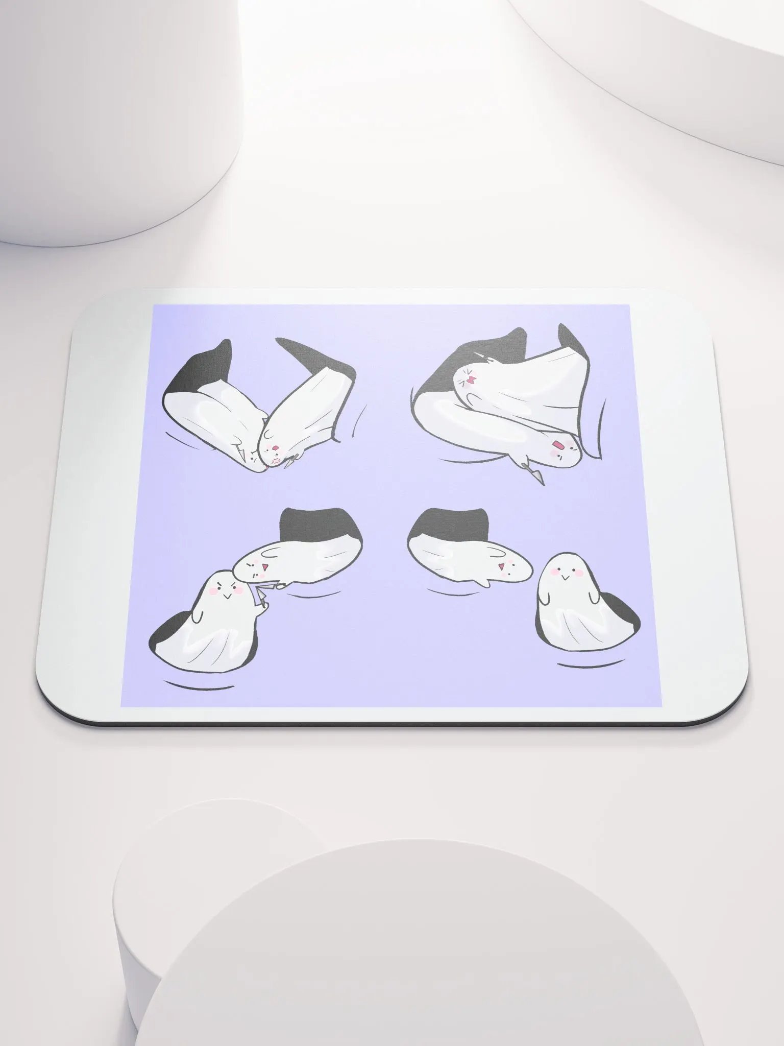 Fighting Ghosts Mouse Pad product image (1)