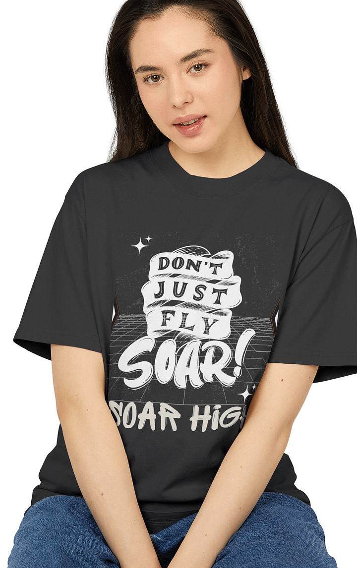 Don't just fly soar, soar high faded tee product image (1)
