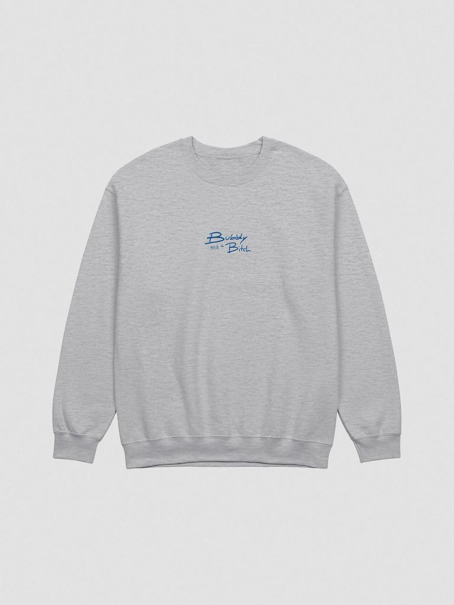 Bubbly and a B*tch embroidered crewneck (royal) product image (5)