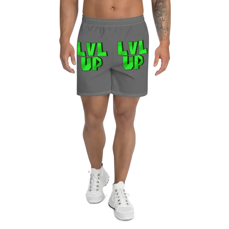 LVL UP Mens Grey Workout Shorts product image (1)