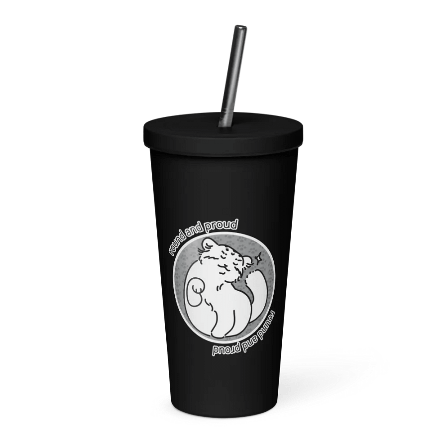 Round and Proud Manul Pride Unlabeled Version - Insulated Tumbler product image (1)