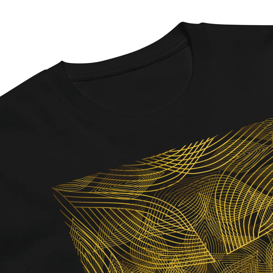 T-Shirt with golden lines and leaf design product image (6)