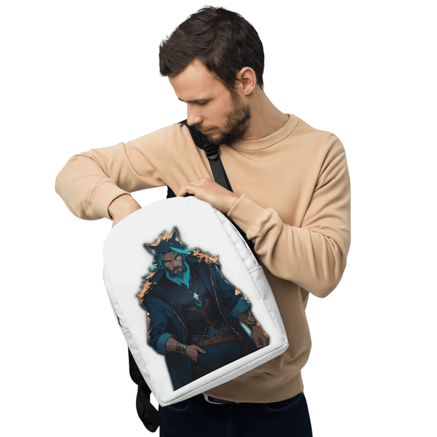 Mystical Wolfman All-Over Backpack product image (9)