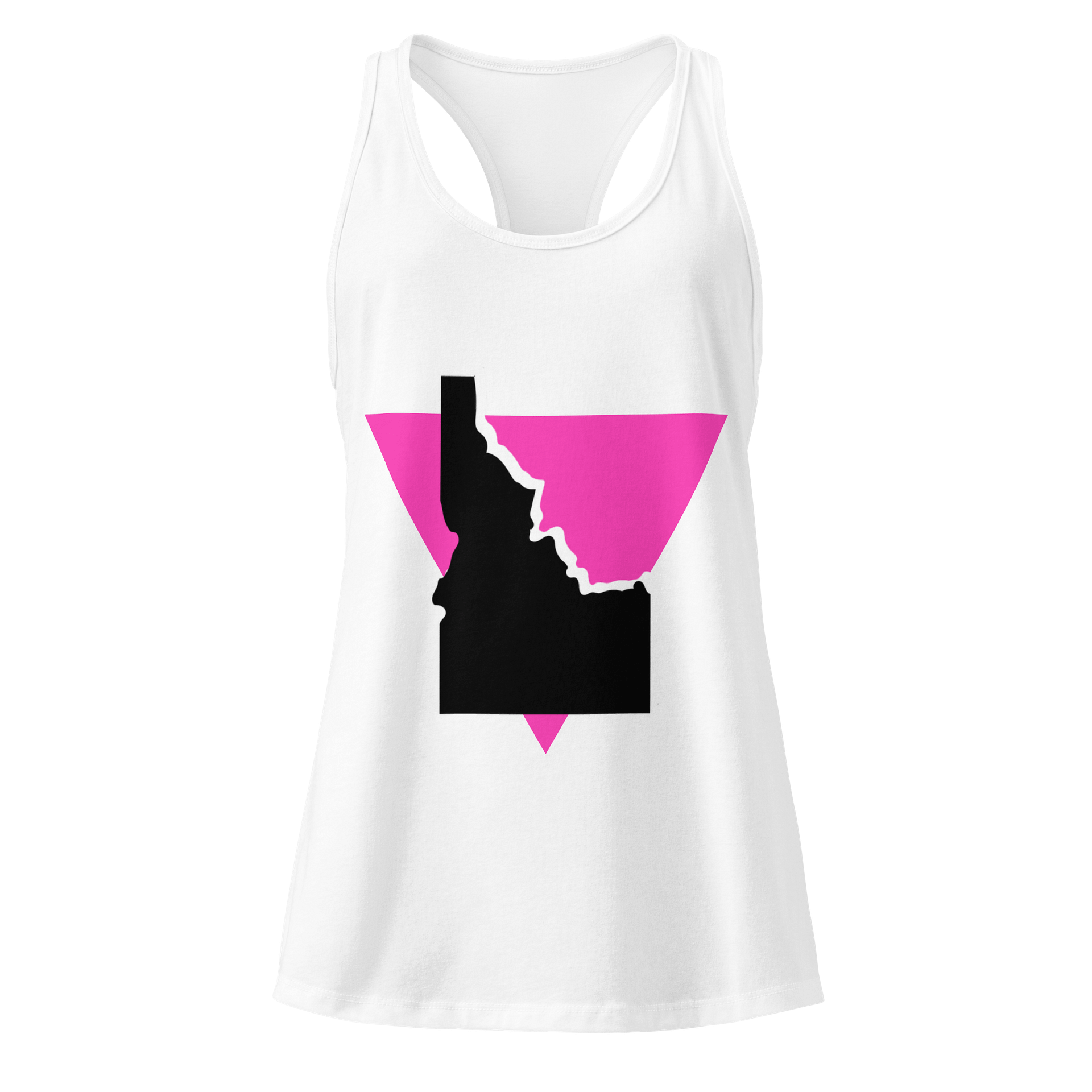 "PINK TRIANGLE" light racerback tank product image (1)