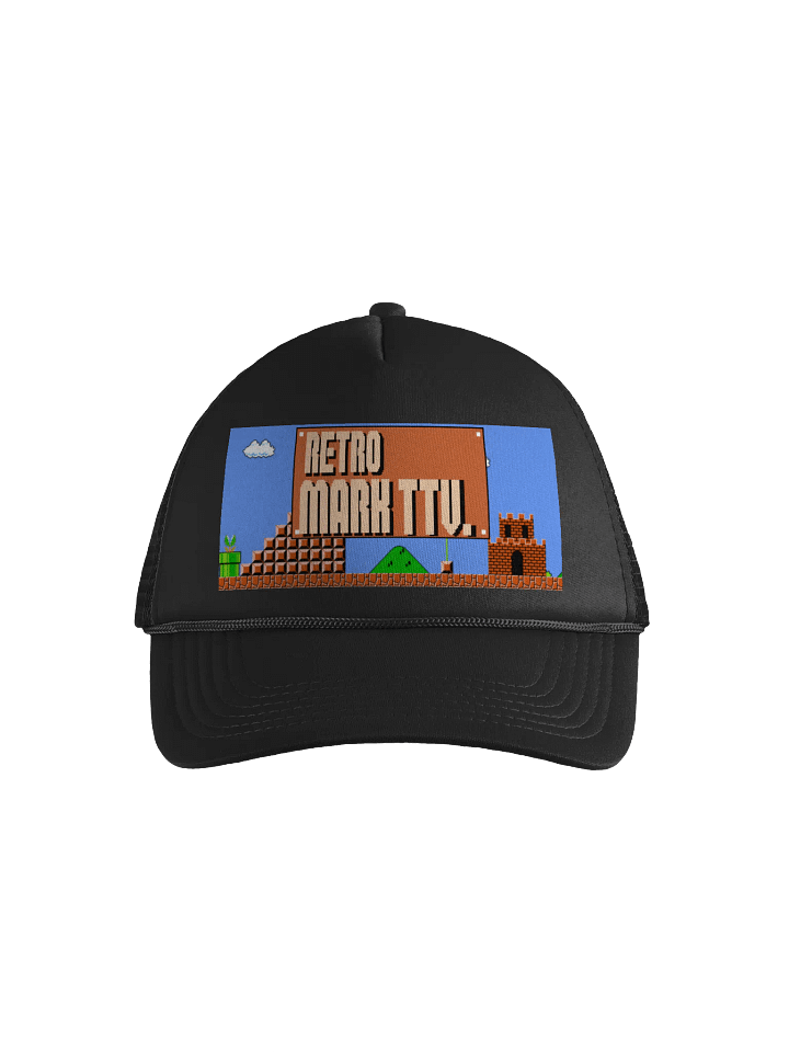 Pixelated Paradise Foam Trucker Hat product image (2)