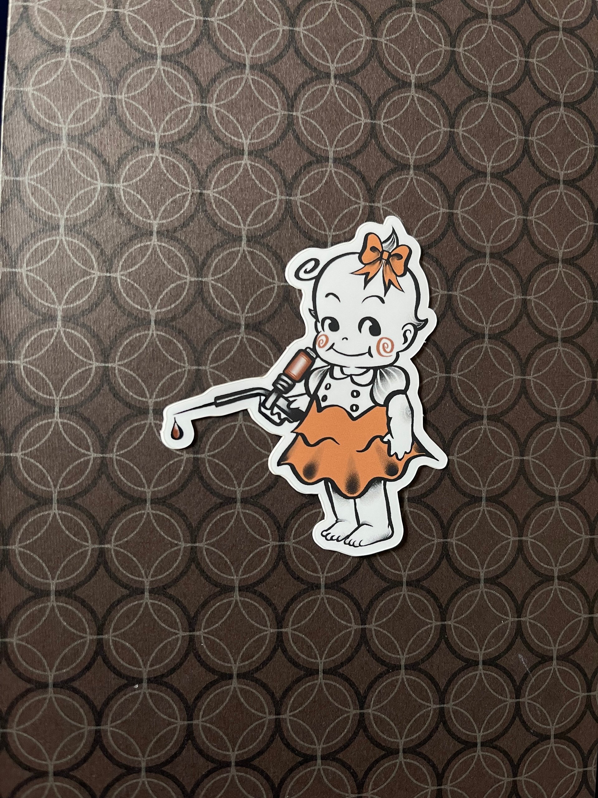 Little Sister Kewpie Vinyl Sticker product image (1)