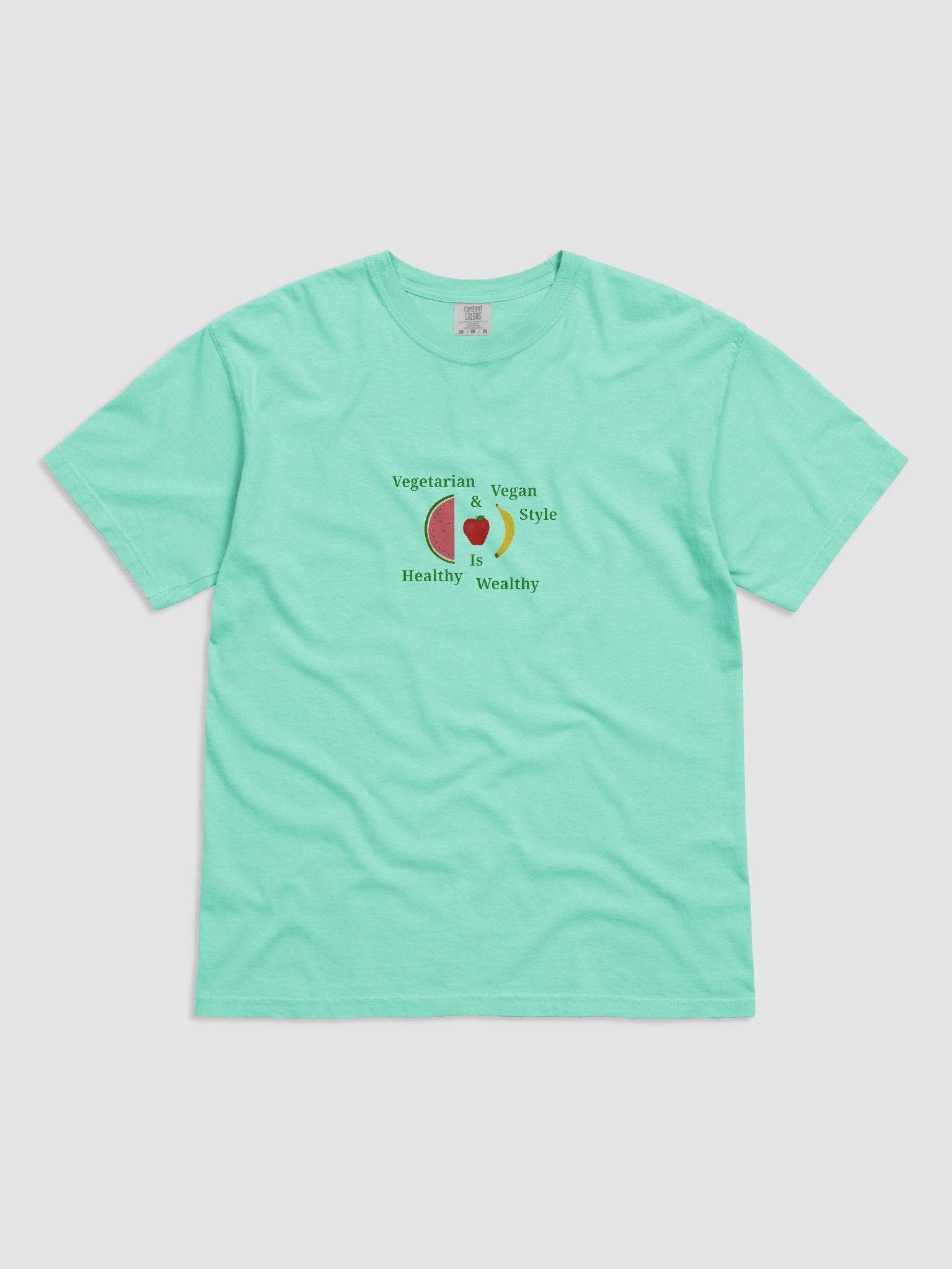 Healthy & Wealthy Vegetarian T-Shirt product image (1)