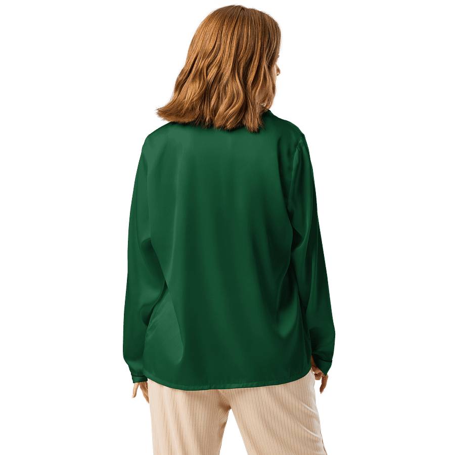 Midnight Veil Designs All-Over Print Women's Long Sleeve Pyjama Top - Green product image (2)