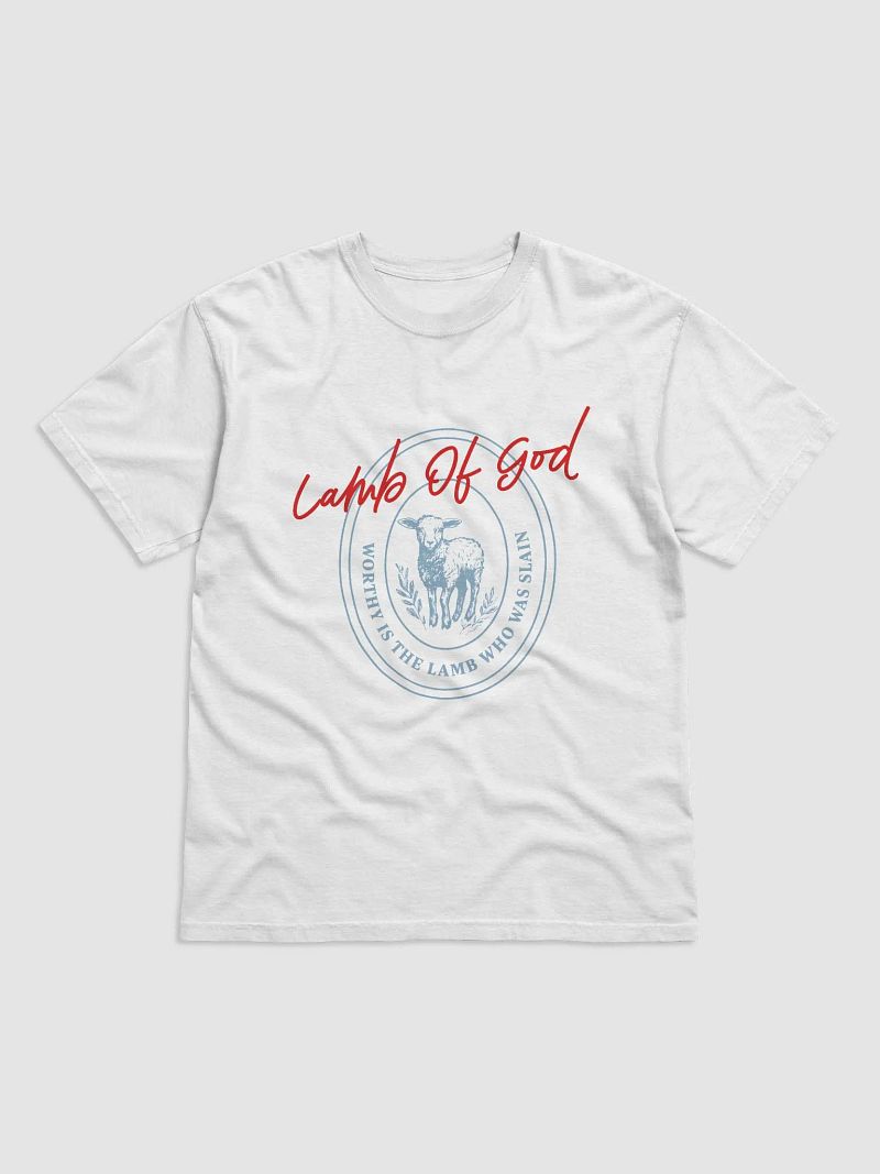 'Lamb of God' white combo tshirt