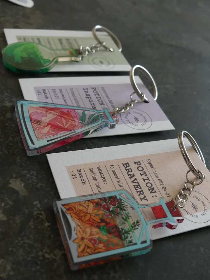 Living Industries Potion Keychains product image (1)