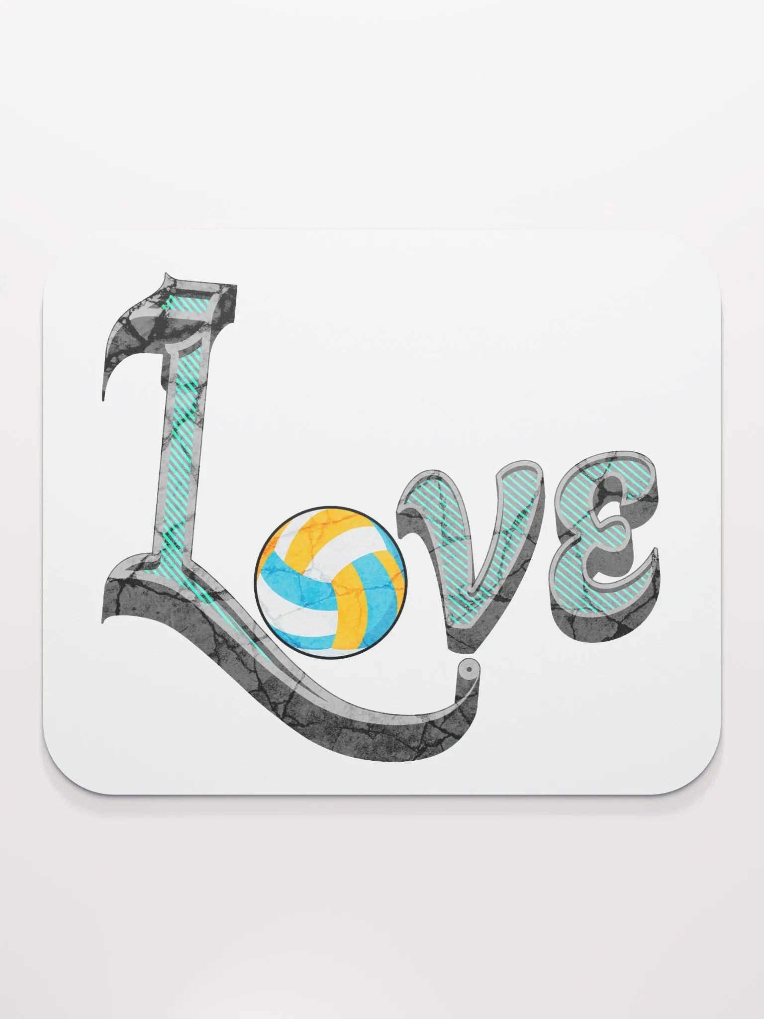 Love Volleyball Spike Mouse Pad product image (2)