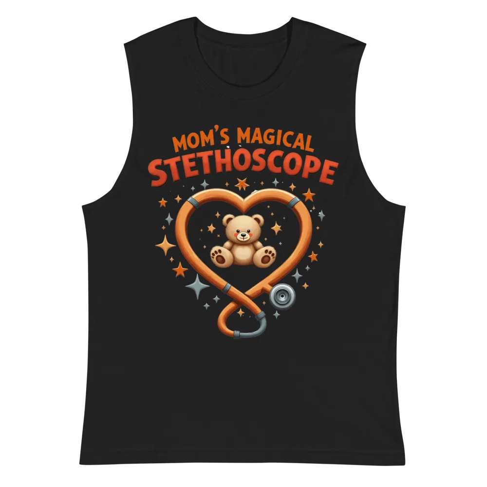 Mom's Magical Stethoscope Heart Muscle Tank product image (3)