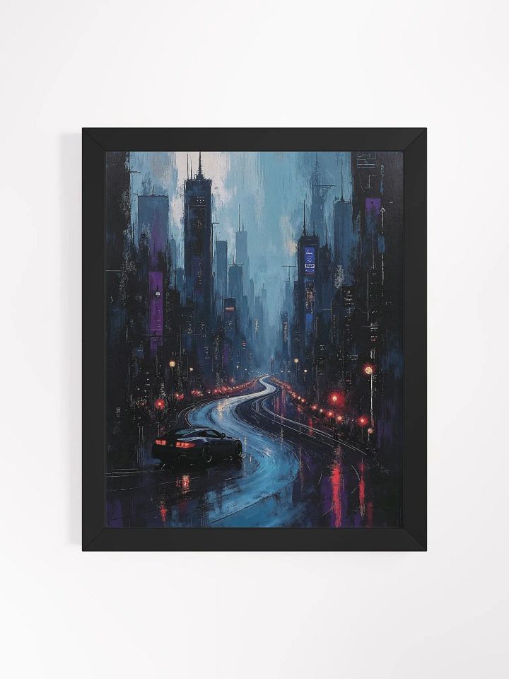 Neon Pursuit Framed Print product image (2)
