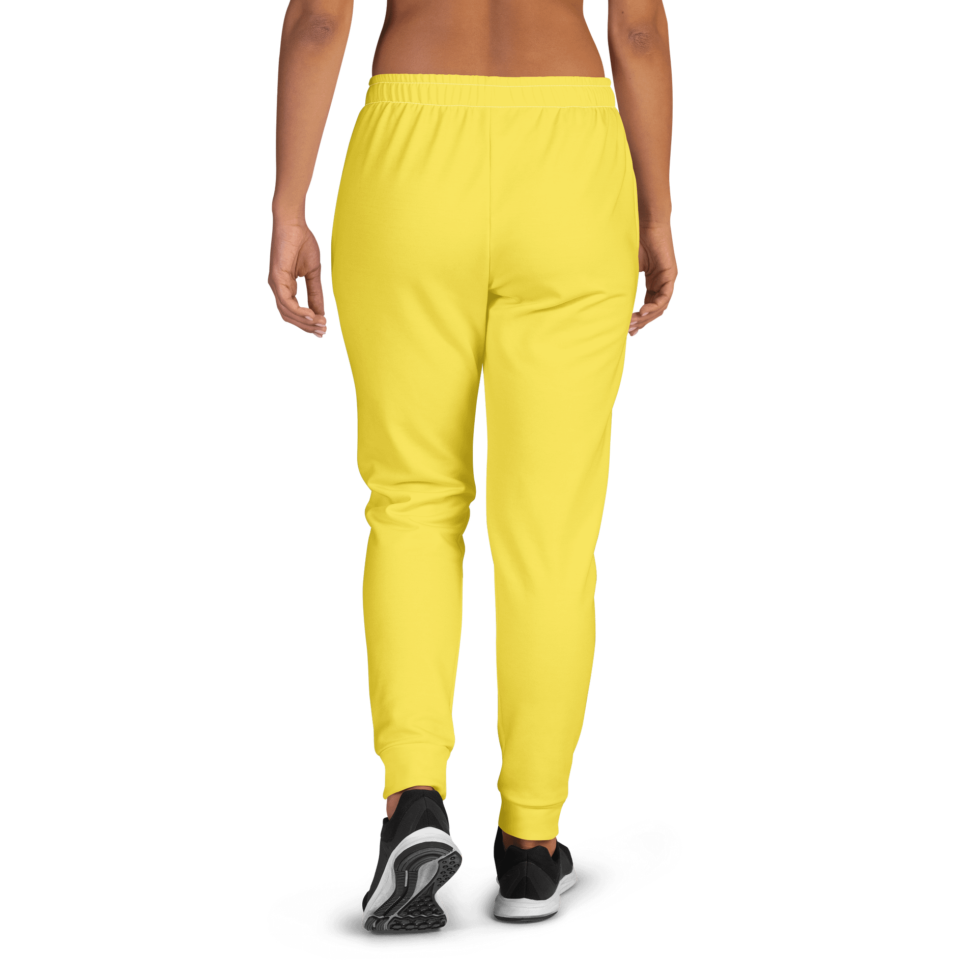 Taxi Cab Yellow Solid Color Women's Fleece Sweatpants product image (2)