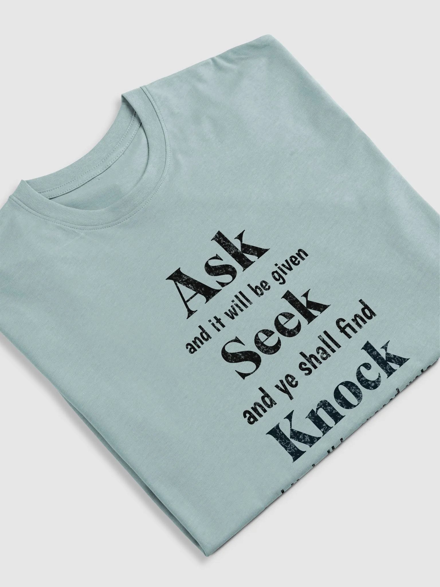 Ask ,Seek And Knock:Cotton Heritage Men's Premium Heavyweight product image (5)