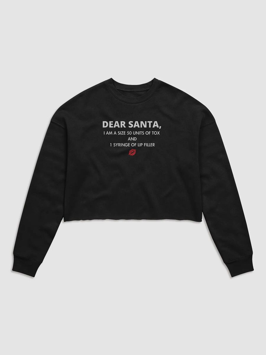 Dear Santa Fleece Crop Sweatshirt product image (1)