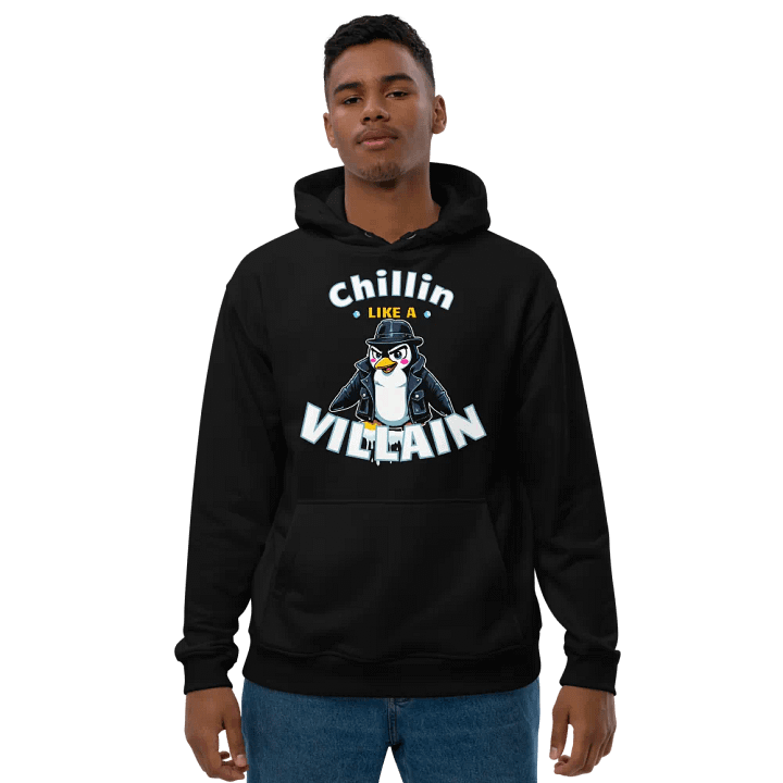 Chillin' Villain Penguin Eco Hoodie product image (1)