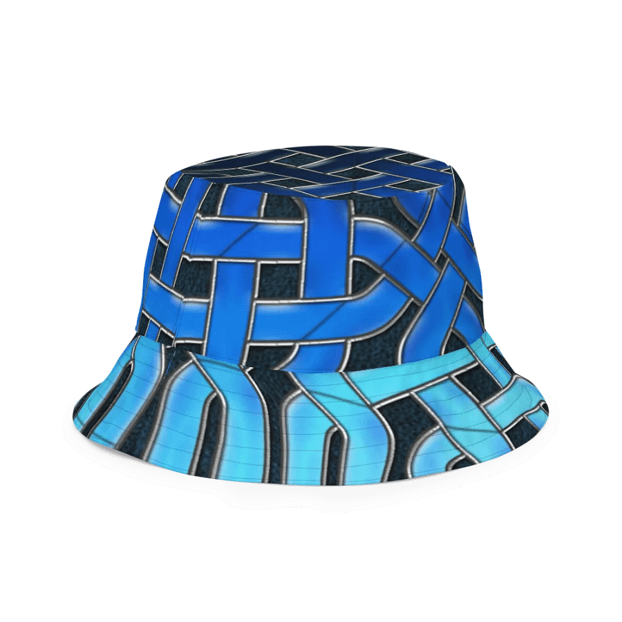Blue Celtic Knot Kaleidoscope Buckethat product image (5)