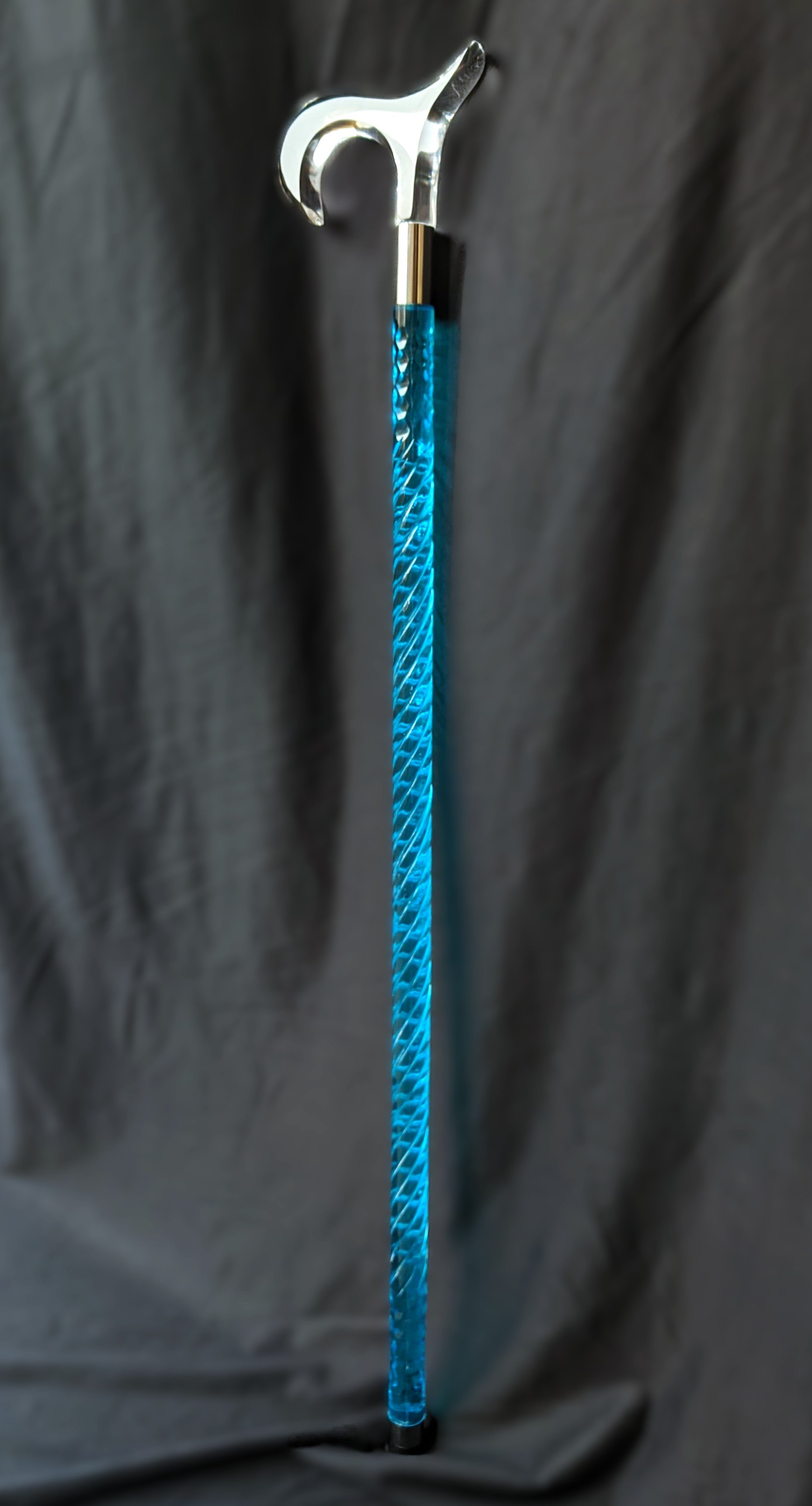 Luxury Neon Blue Acrylic Walking Cane – Women’s Special Edition product image (5)