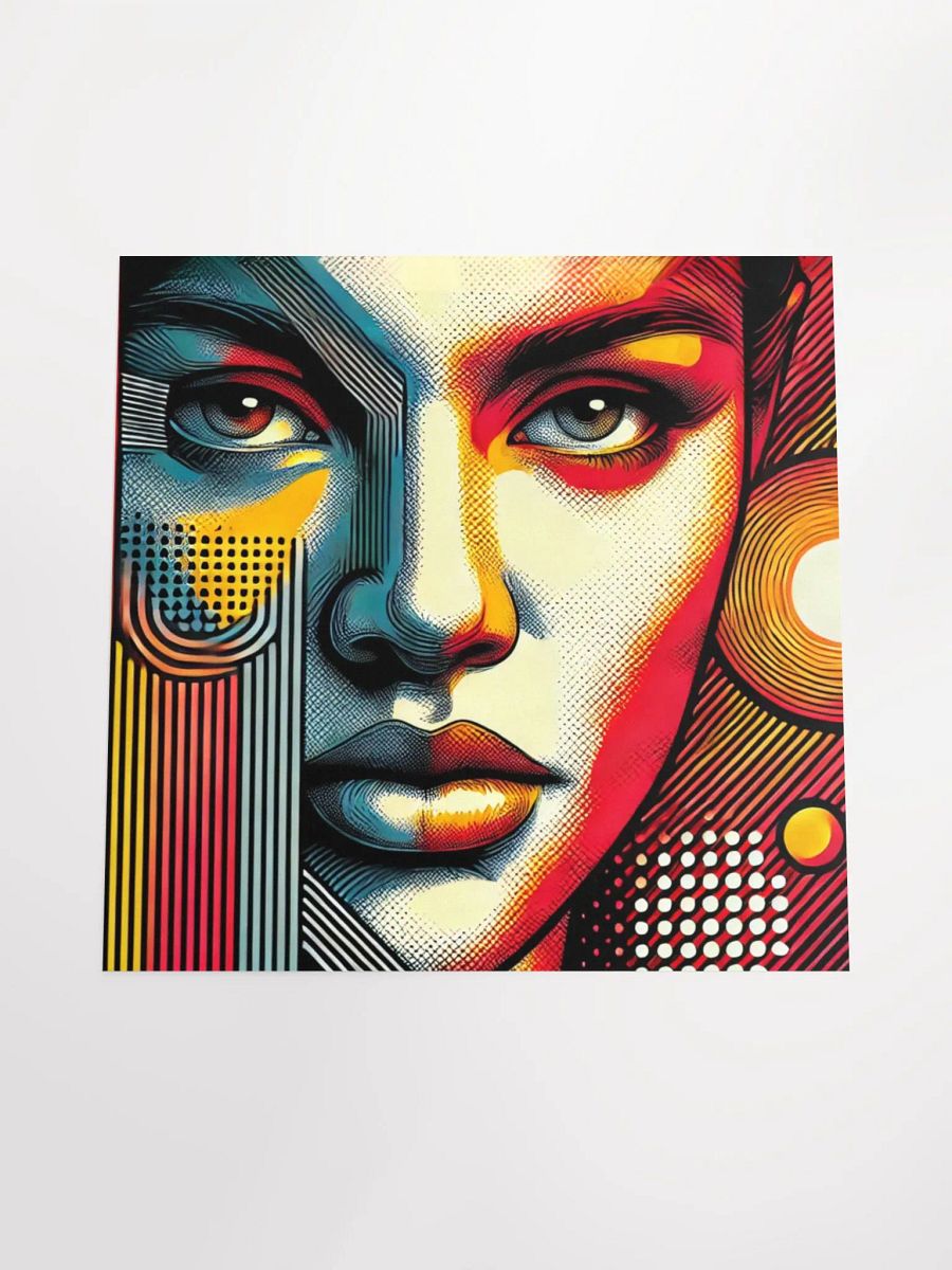 Vibrant Muse: Abstract Woman Face Poster product image (4)