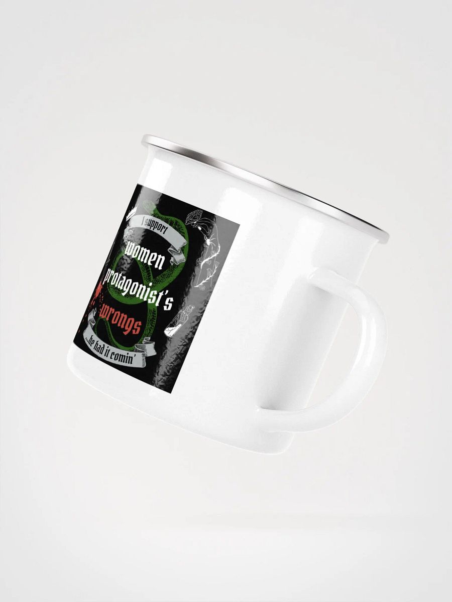 Supporting Women Protagonist's Wrongs Enamel Mug product image (3)