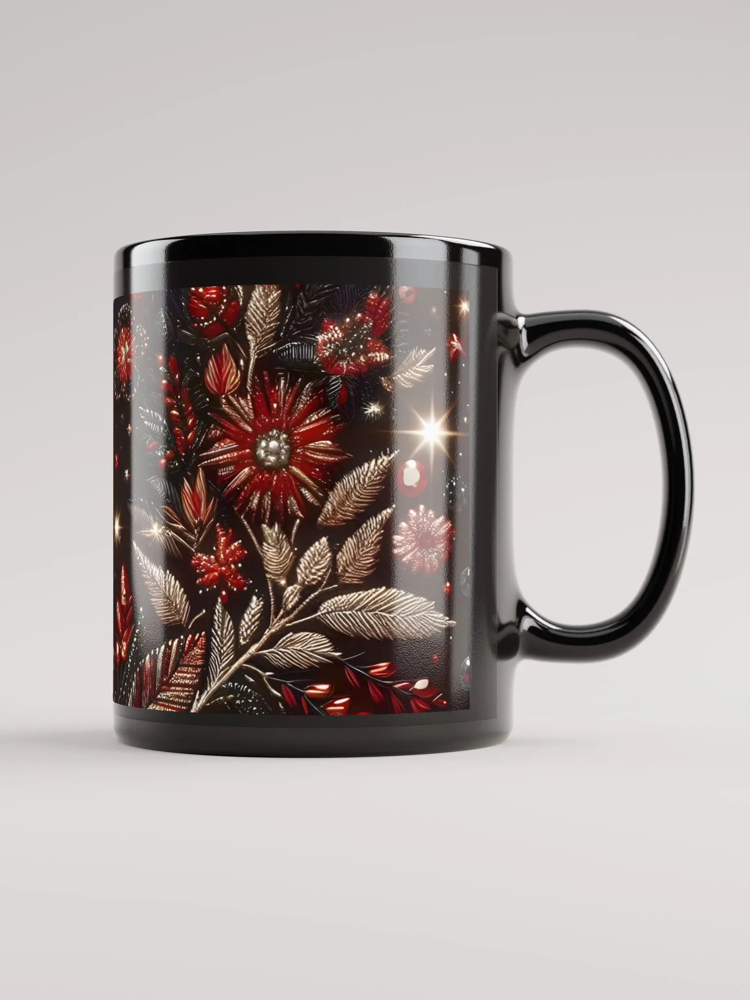 Festive Flora Glitter Mug product image (2)