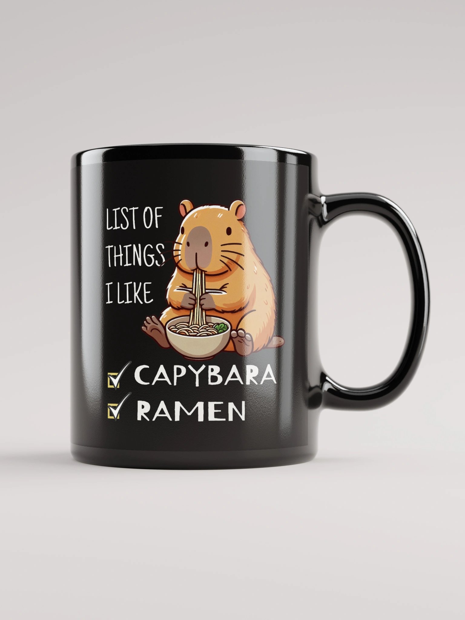 Capybara Ramen Delight Mug product image (1)