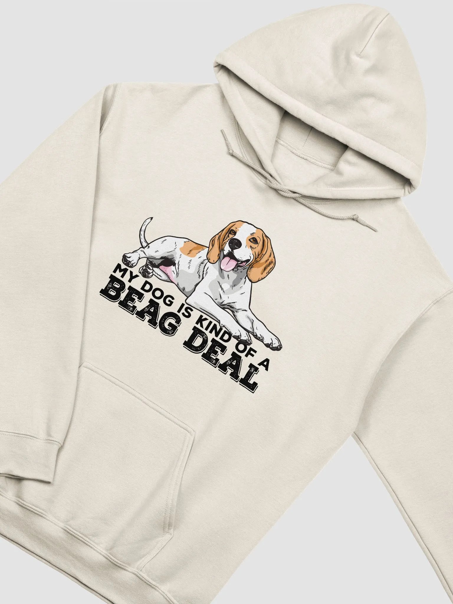 Beag Deal Hooded Sweatshirt of a Beagle | Funny Hoodie for Beagle Paw-rents product image (19)