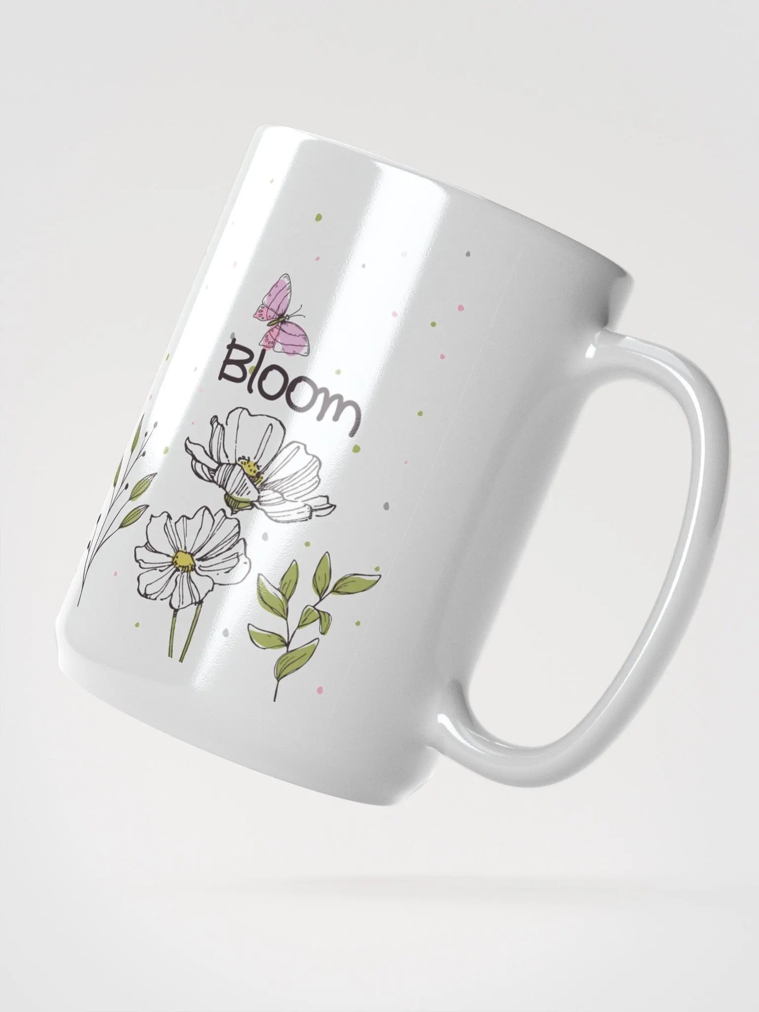 Whimsical Sip, Smile, & Bloom Mug 🌸 product image (2)