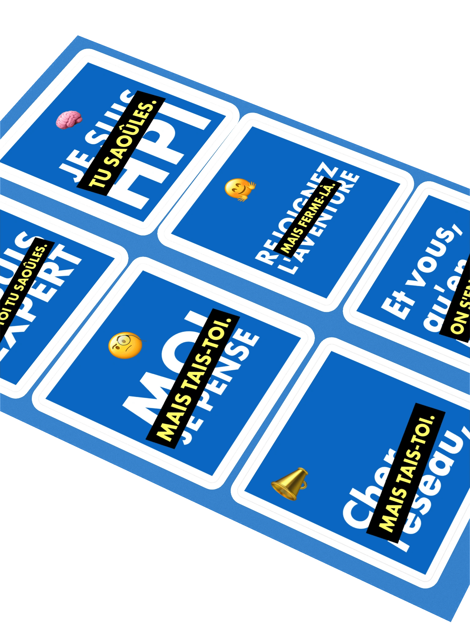 6 stickers Posts Linkedin • planche A5 product image (2)