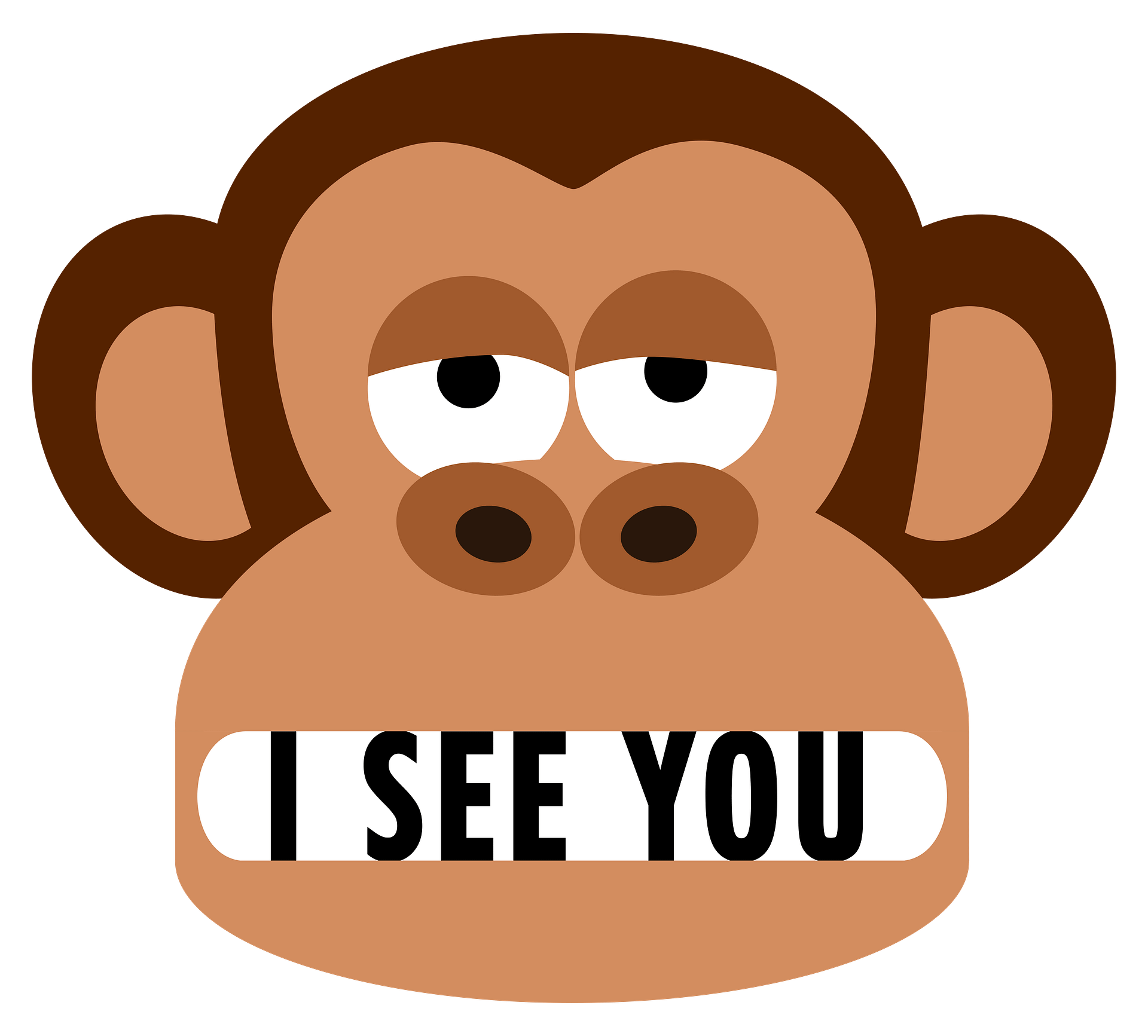 Bored Monkey Can See You T-Shirt product image (2)
