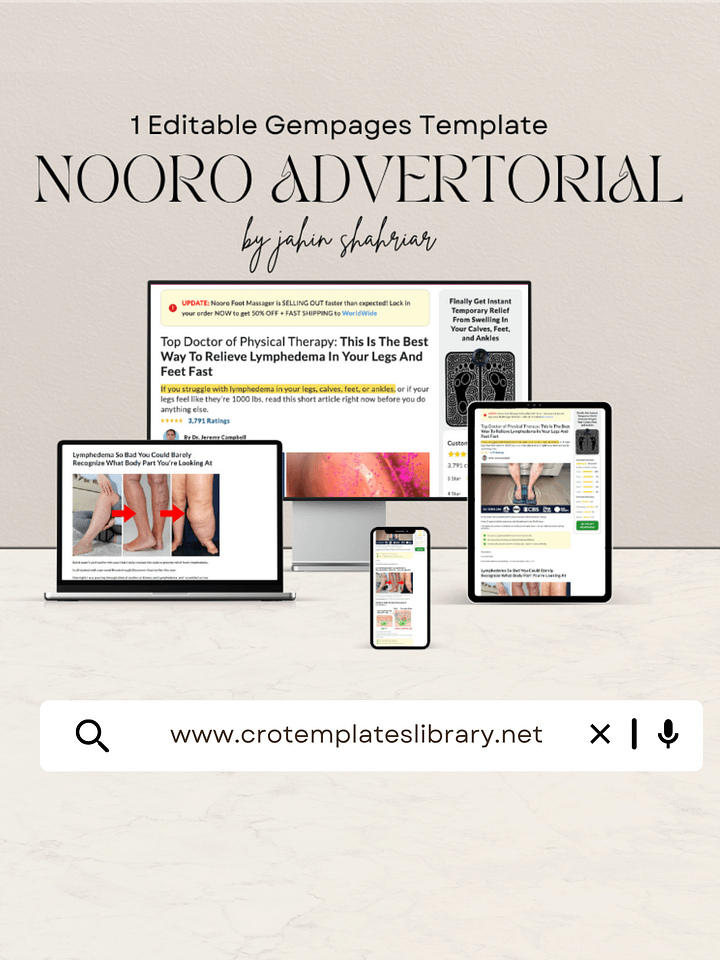 Nooro Gempages Advertorial Template product image (1)