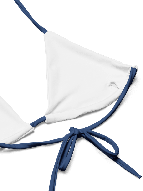Blue Flowers Low Rise Cheeky String Bikini With Blue Bottoms product image (10)