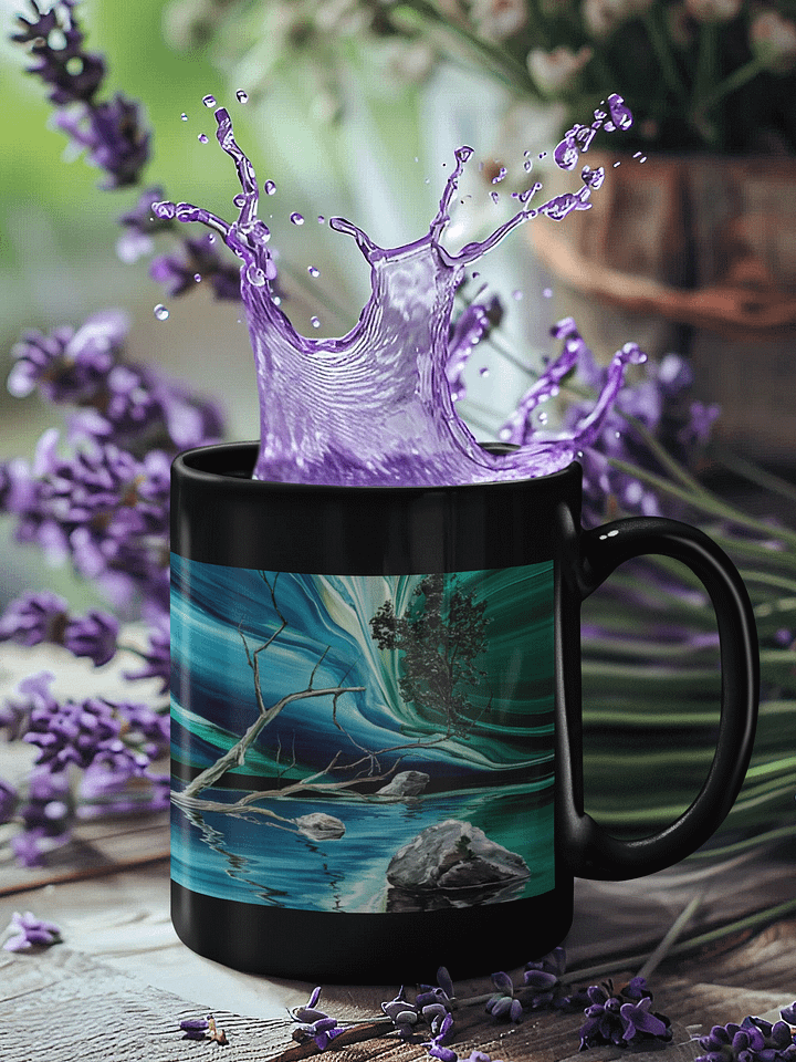 Magic Reflection, Glossy Black Mug product image (1)
