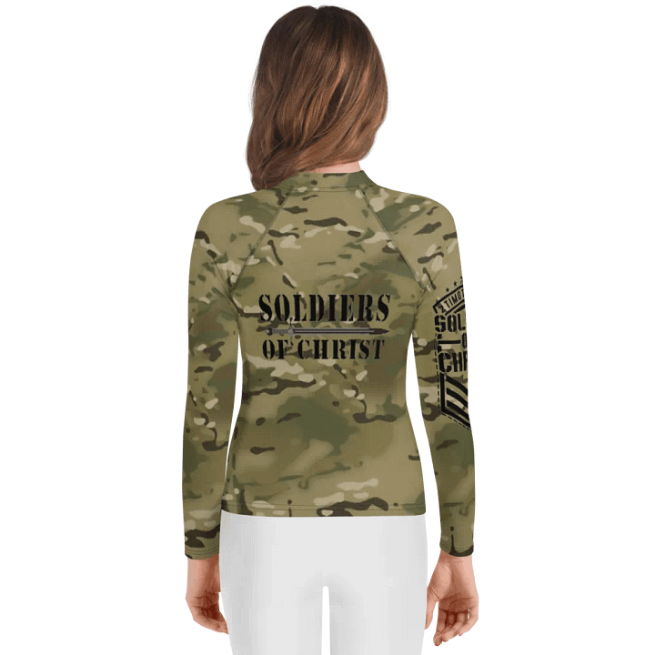 Faithful Camo: Youth Rash Guard - Multicam product image (2)