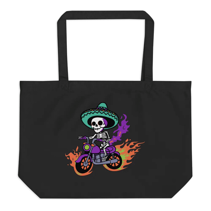 Bone to be Wild Colorful Organic Cotton Tote product image (1)