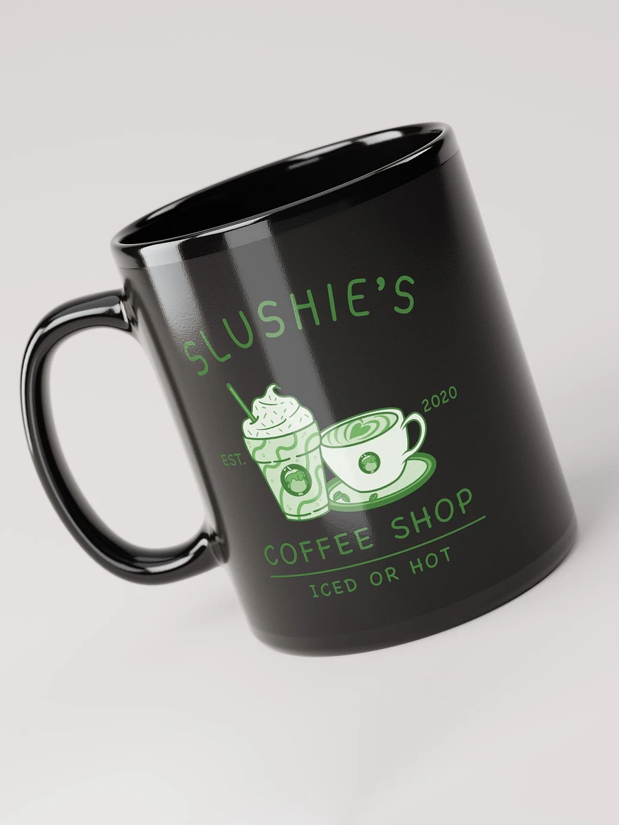 Slushie's Coffee Shop (Green) | Black Mug product image (5)