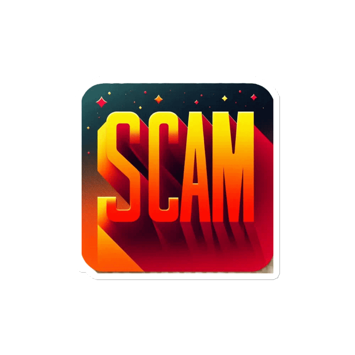 Gradient SCAM Die-Cut Magnets product image (2)