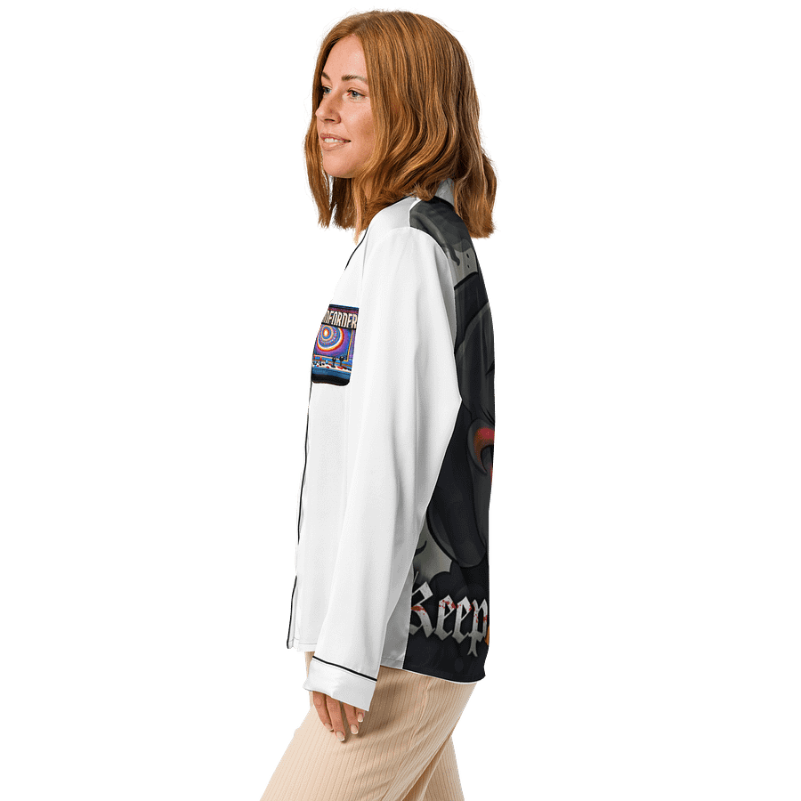 Mischievous Grin Long Sleeve Pajama Top product image (5)
